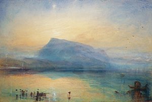 A Blue Rigi: Luzerni-tó – Napkelte, 1842